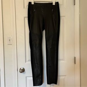bcbgmaxazria moto leggings size m